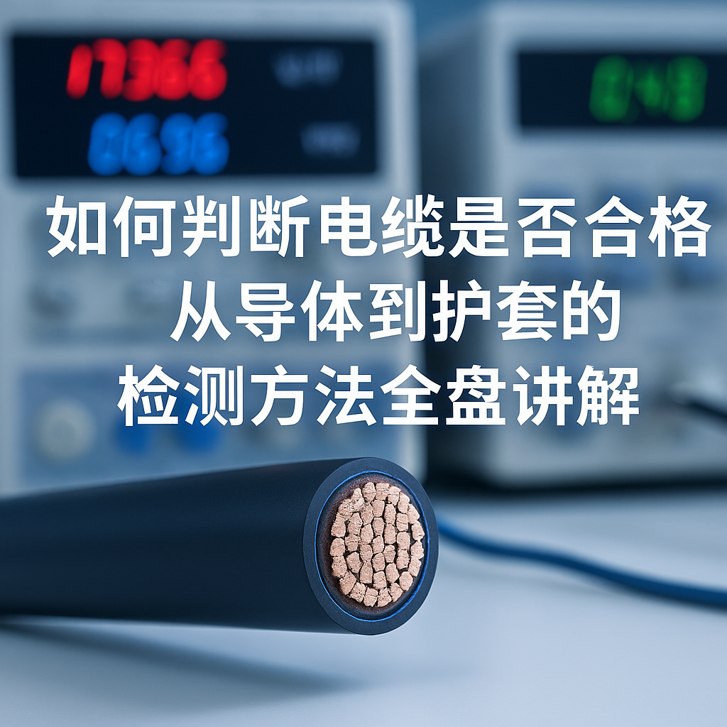 若何判断电缆是否合格？从导体到护套的检测步骤全盘解说