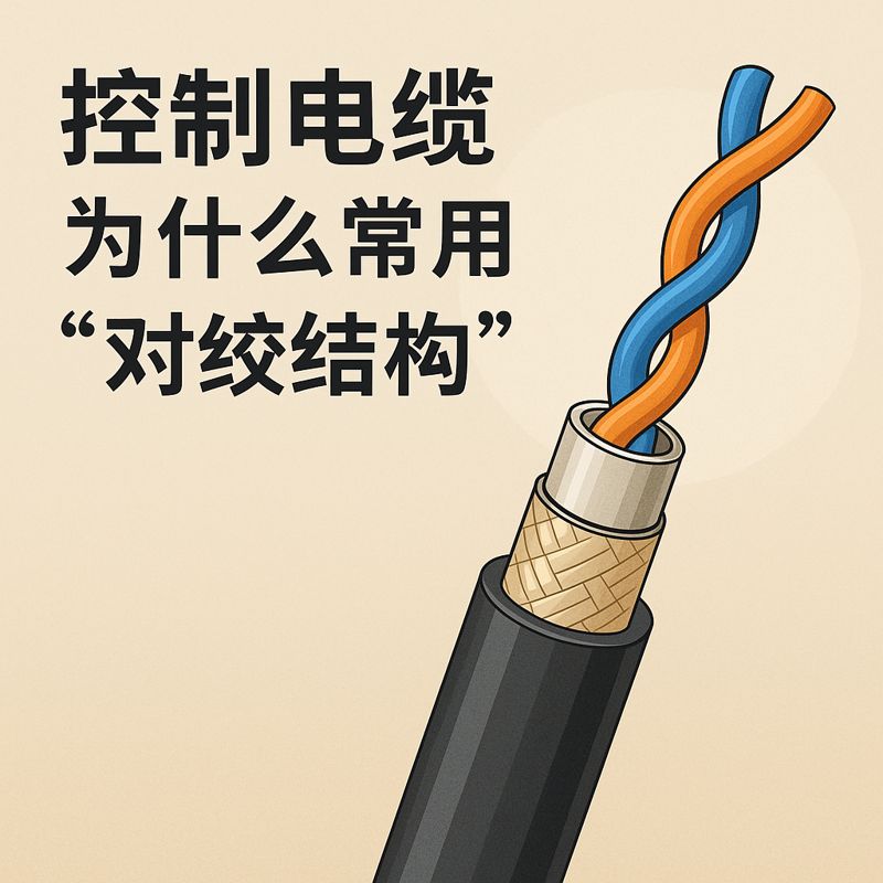 节造电缆为什么常用“对绞结构”？